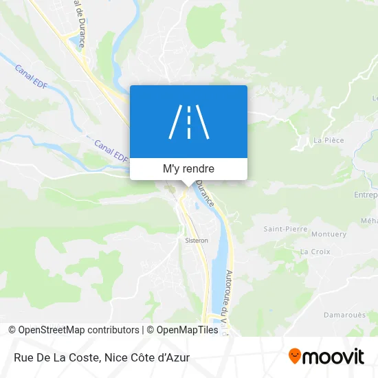 Rue De La Coste plan