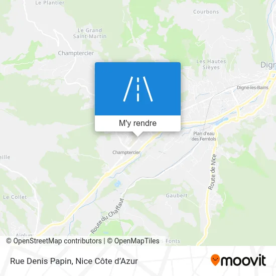 Rue Denis Papin plan