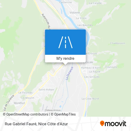 Rue Gabriel Fauré plan