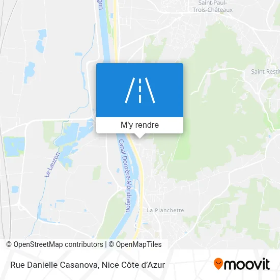 Rue Danielle Casanova plan