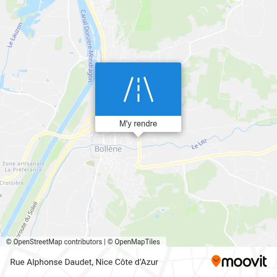 Rue Alphonse Daudet plan