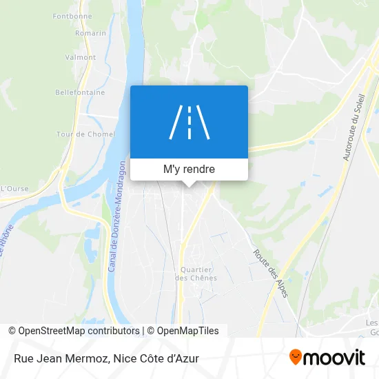Rue Jean Mermoz plan
