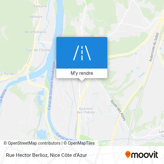 Rue Hector Berlioz plan