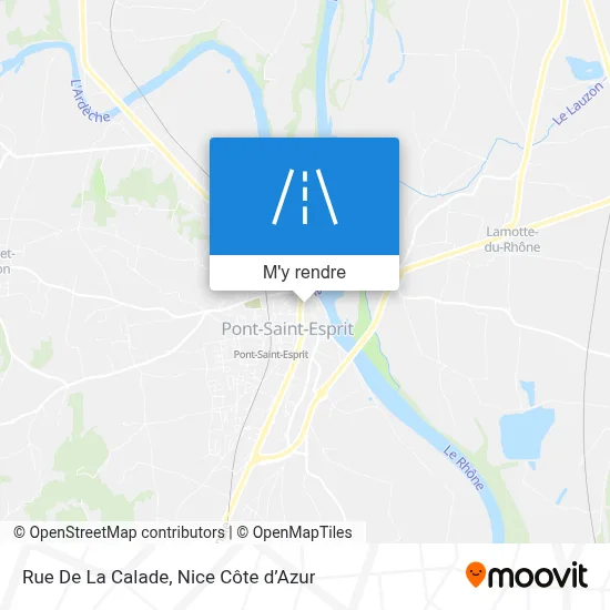 Rue De La Calade plan