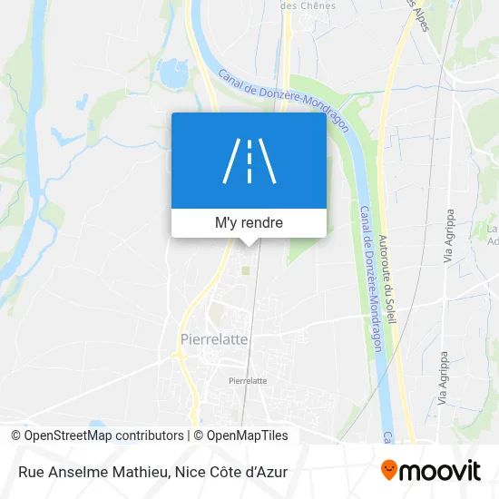 Rue Anselme Mathieu plan