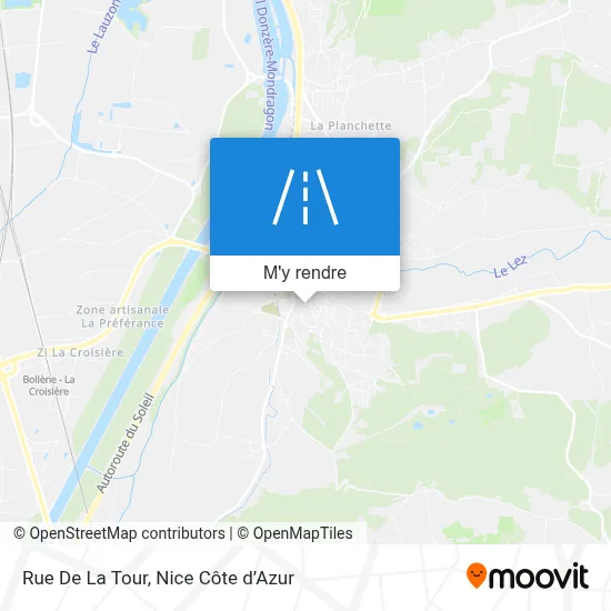 Rue De La Tour plan