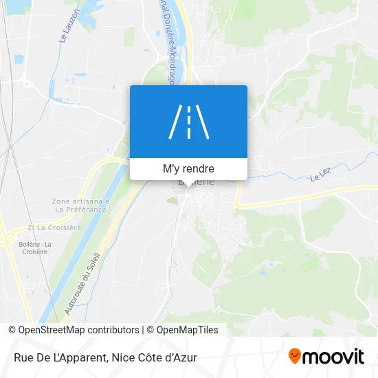 Rue De L'Apparent plan