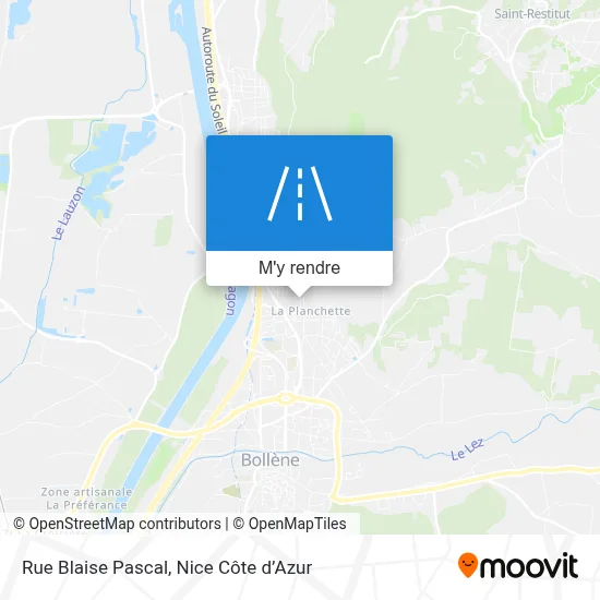 Rue Blaise Pascal plan