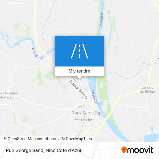 Rue George Sand plan