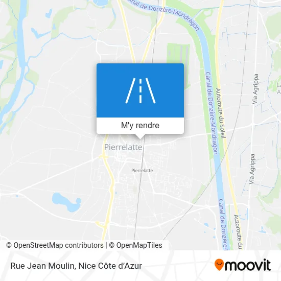 Rue Jean Moulin plan