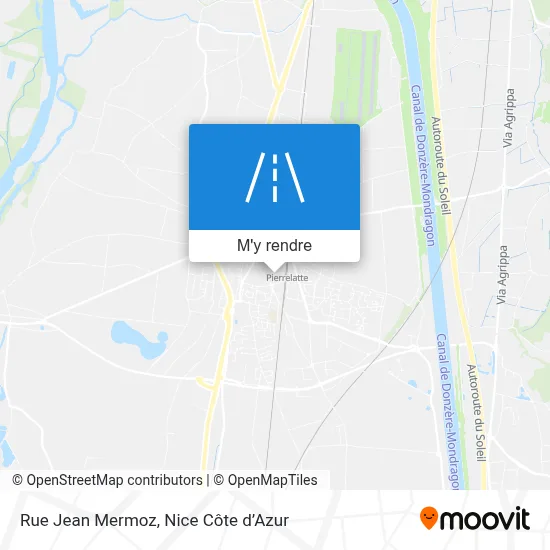 Rue Jean Mermoz plan