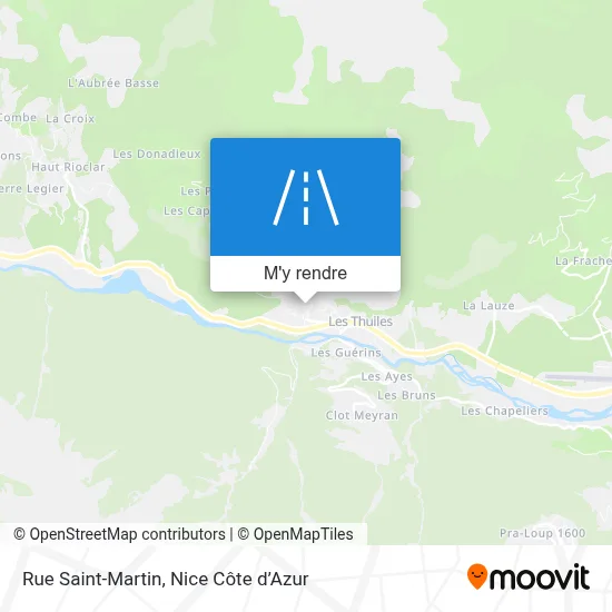 Rue Saint-Martin plan