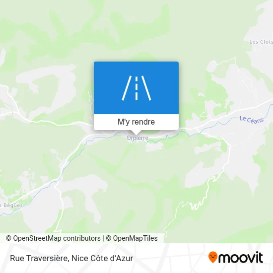 Rue Traversière plan