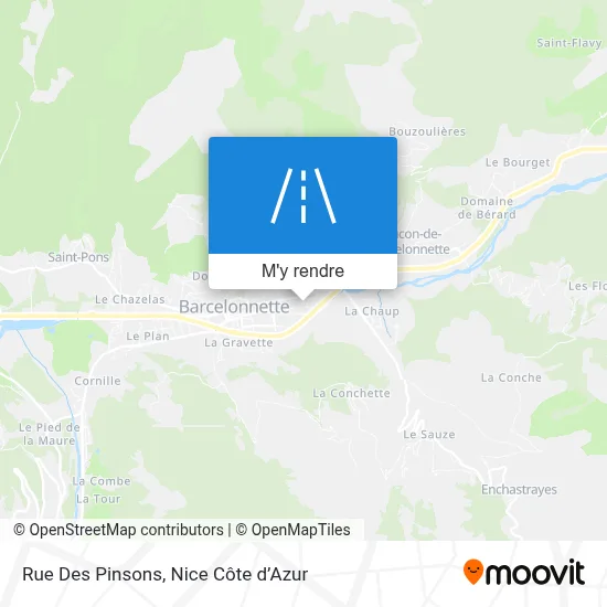 Rue Des Pinsons plan
