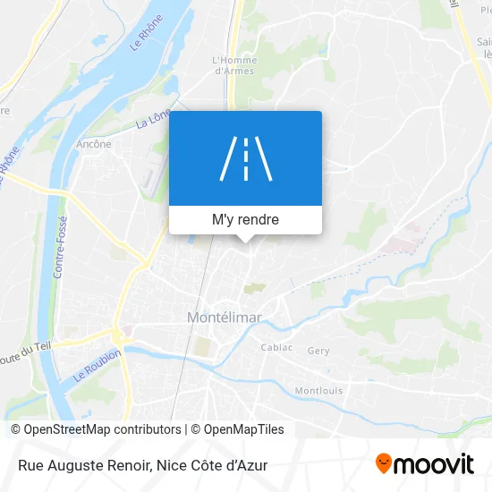 Rue Auguste Renoir plan