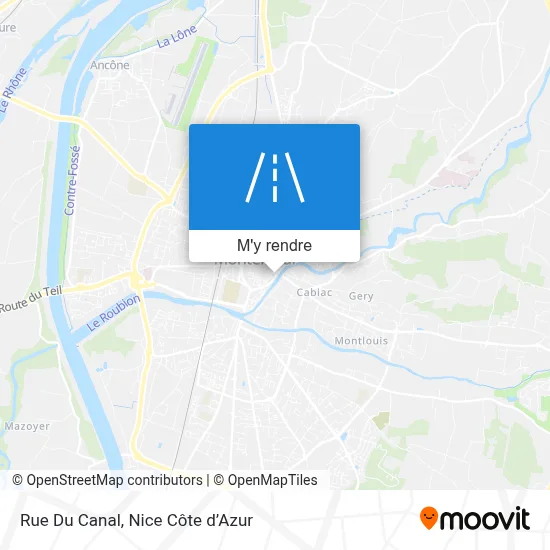 Rue Du Canal plan