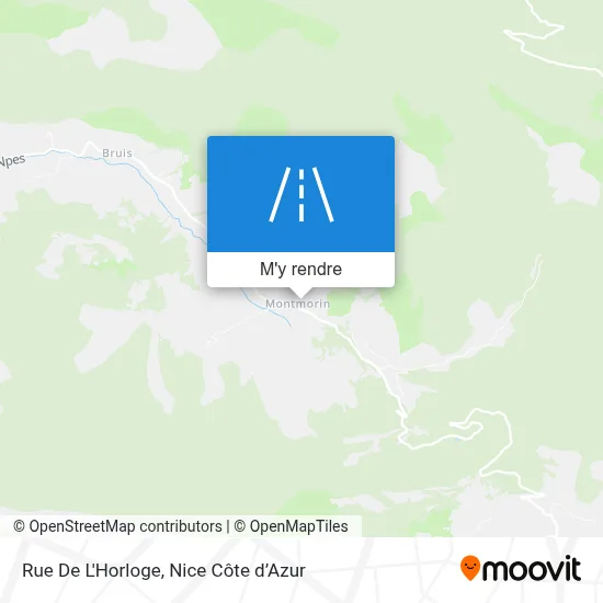 Rue De L'Horloge plan