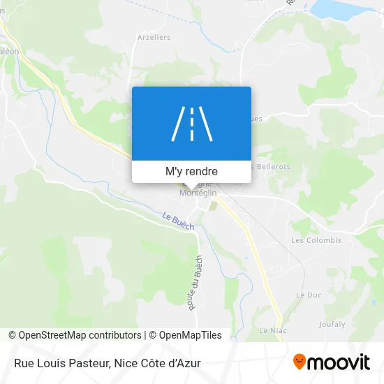 Rue Louis Pasteur plan