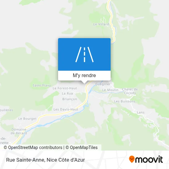 Rue Sainte-Anne plan