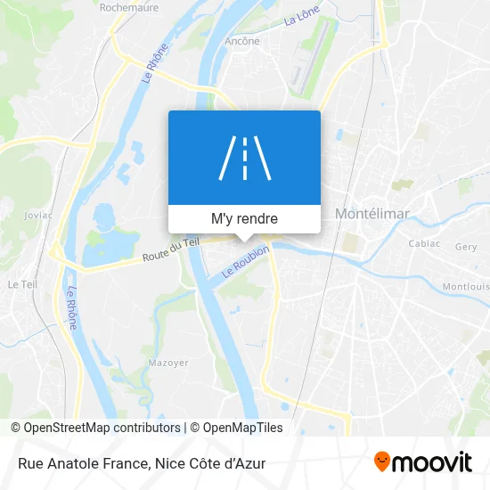 Rue Anatole France plan