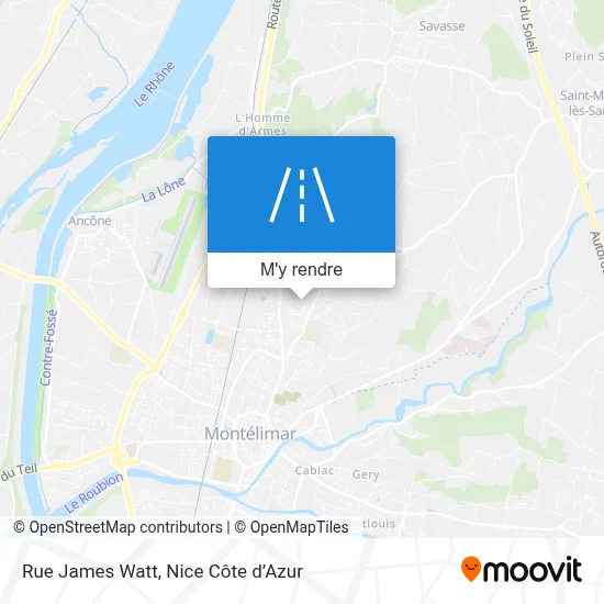 Rue James Watt plan