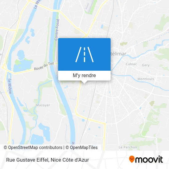 Rue Gustave Eiffel plan