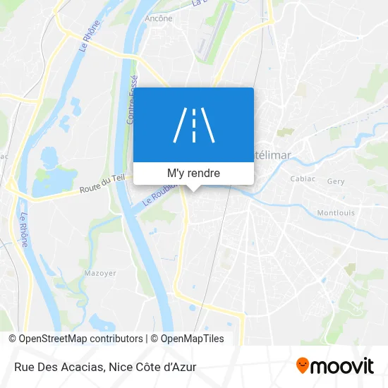 Rue Des Acacias plan