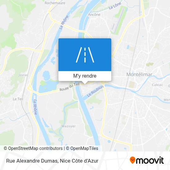 Rue Alexandre Dumas plan