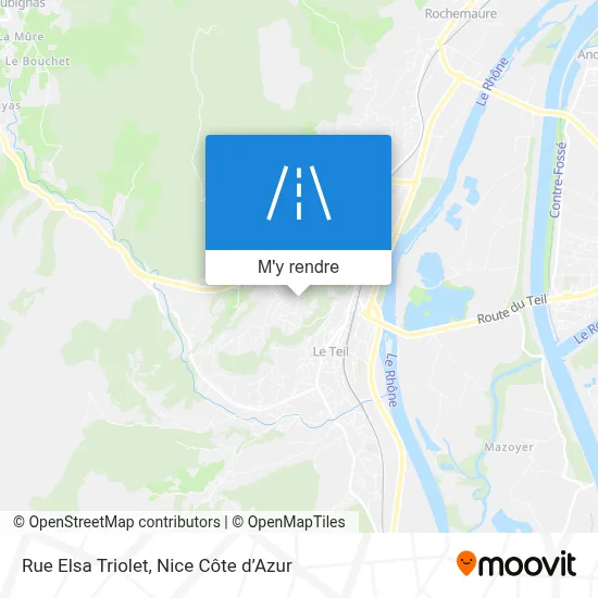 Rue Elsa Triolet plan
