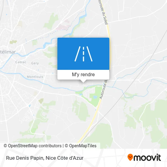 Rue Denis Papin plan