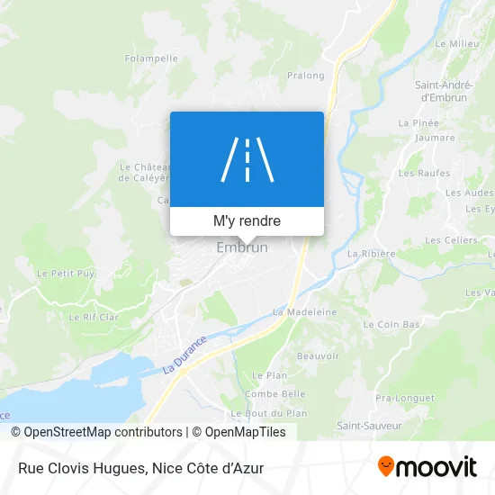 Rue Clovis Hugues plan