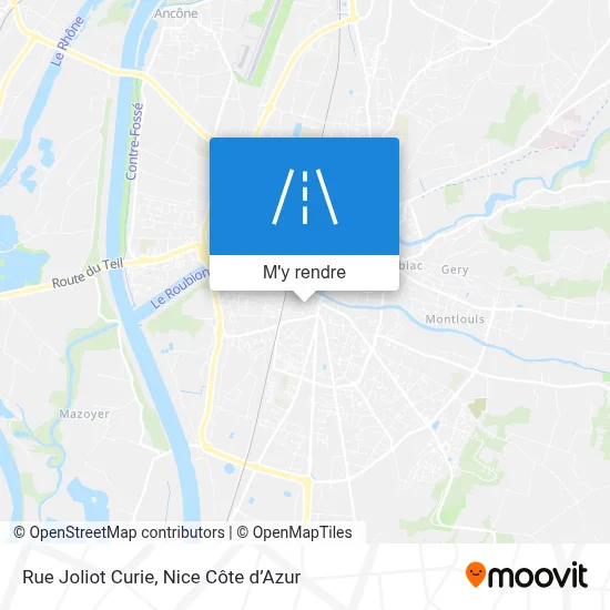 Rue Joliot Curie plan