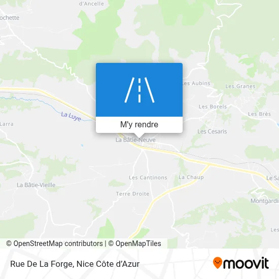 Rue De La Forge plan