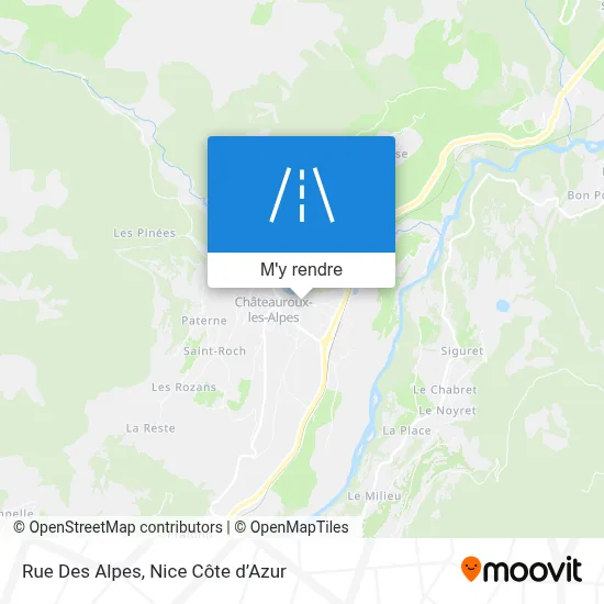 Rue Des Alpes plan