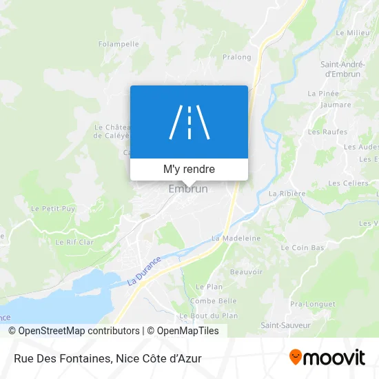 Rue Des Fontaines plan
