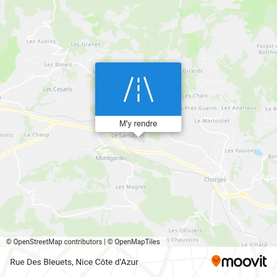 Rue Des Bleuets plan