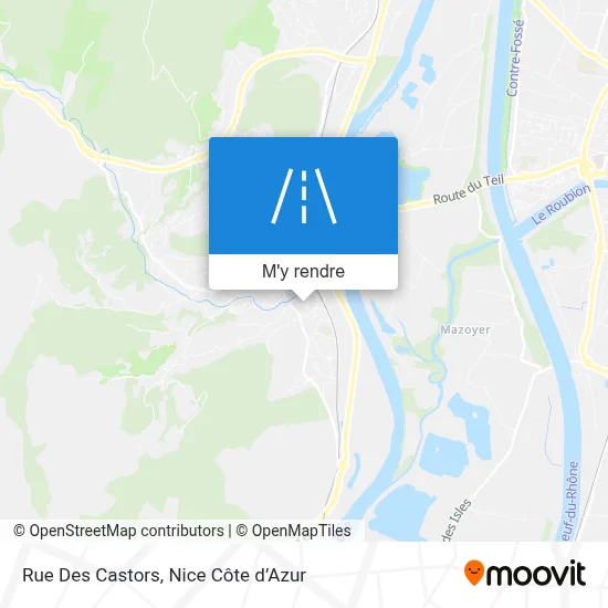 Rue Des Castors plan