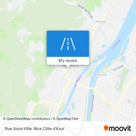 Rue Sous-Ville plan