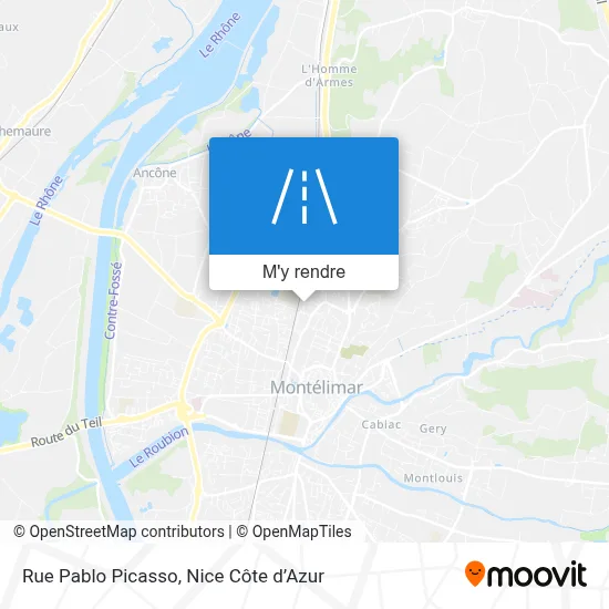 Rue Pablo Picasso plan