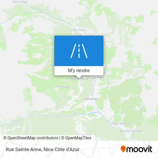Rue Sainte-Anne plan