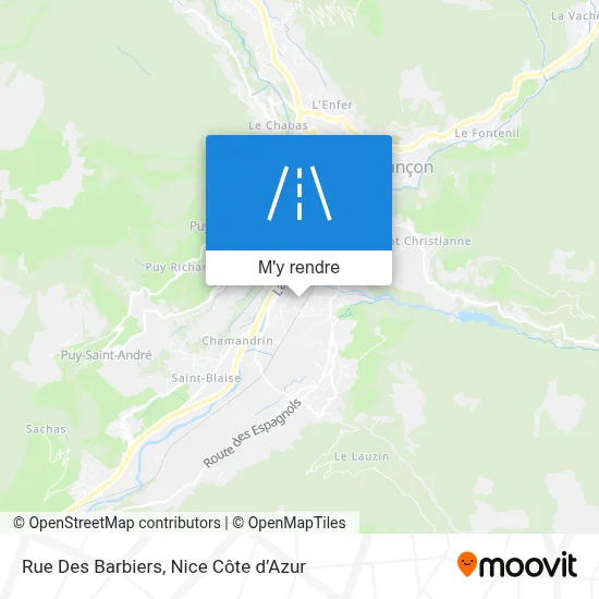 Rue Des Barbiers plan