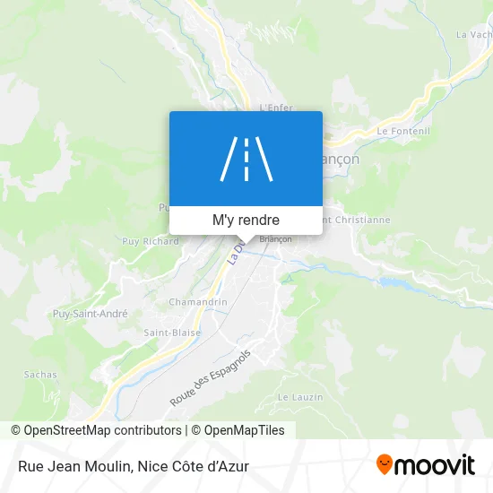 Rue Jean Moulin plan