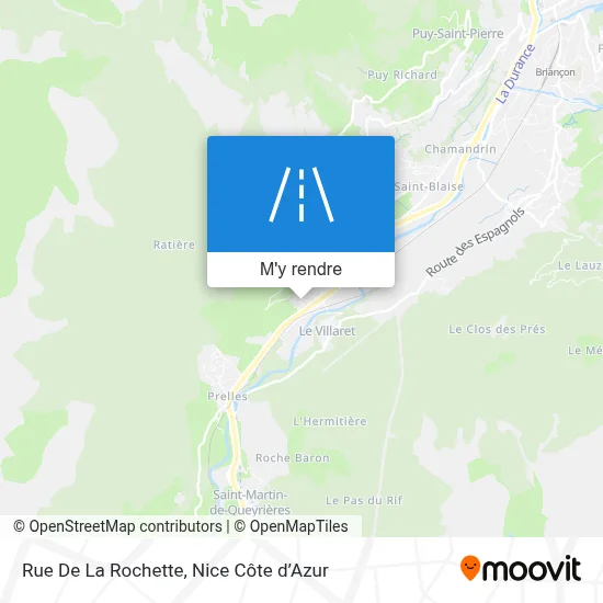Rue De La Rochette plan