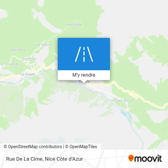 Rue De La Cime plan
