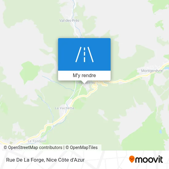 Rue De La Forge plan