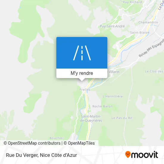 Rue Du Verger plan