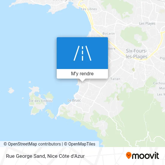 Rue George Sand plan