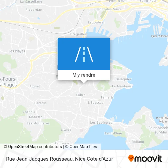 Rue Jean-Jacques Rousseau plan