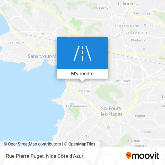 Rue Pierre Puget plan