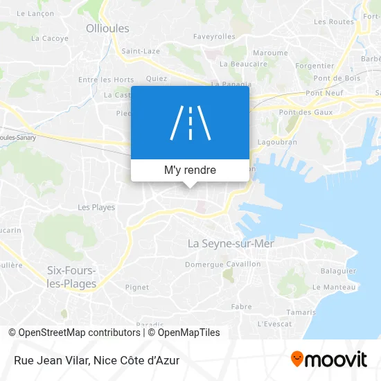 Rue Jean Vilar plan